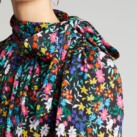 Milly Floral Silk Blend Dress - Picture 4 of 4